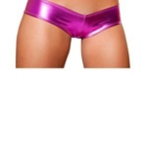 NWT Metallic Hot Pink Metallic Lowerise Shorts 🌺